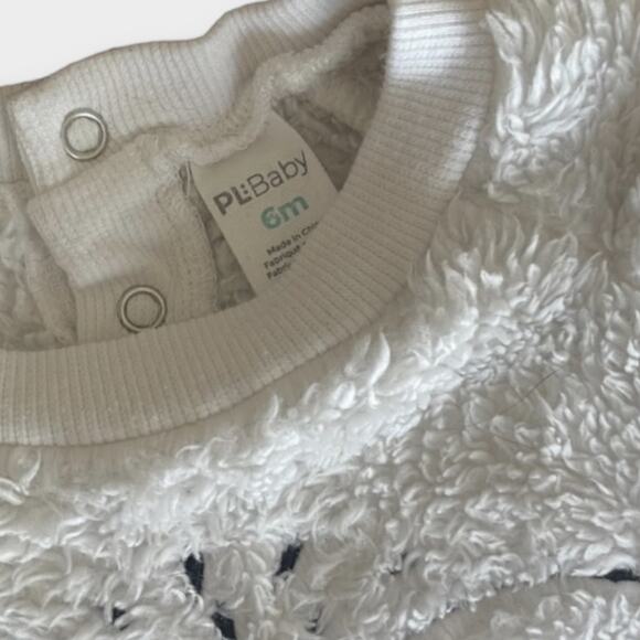 Baby Furry Animal 3-Pc Outfit Set 6mos – Sweater, Sweatpants & Headband - Picture 2 of 4